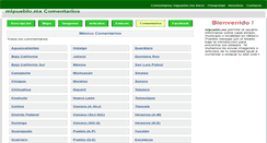 Desktop Screenshot of comentarios.mipueblo.mx